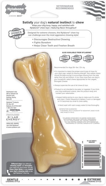 Nylabone Power Chew Knuckle Bone Big Dog Chew Toy Chicken