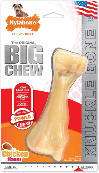 Nylabone Power Chew Chicken Flavored Knuckle Bone Dog Chew Toy, XX-Large slide 1 of 11