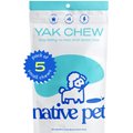 Native Pet Small Natural Gluten-Free & Lactose-Free Yak Cheese Flavored Dental Dog Chew Treat, 7-oz bag, 5 count