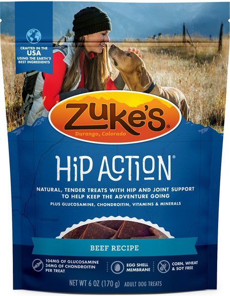 Zuke's Hip & Joint Beef Recipe Dog Treats, 6-oz bag slide 1 of 9