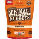 Primal Beef Formula Nuggets Grain-Free Raw Freeze-Dried Dog Food, 14-oz bag
