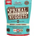 Primal Chicken & Salmon Formula Nuggets Grain-Free Raw Freeze-Dried Cat Food, 14-oz bag
