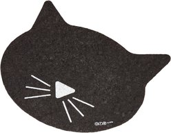 ORE Pet Recycled Rubber Black Cat Face Placemat slide 2 of 3