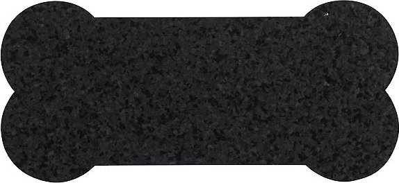 ORE Pet Skinny Bone Recycled Rubber Placemat, Black slide 1 of 2