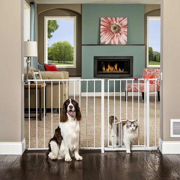 CARLSON PET PRODUCTS Maxi WalkThru Dog Gate with Small Pet Door