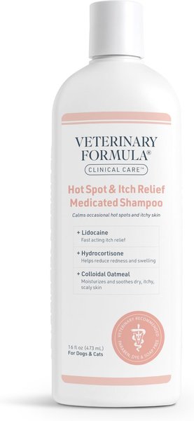 Veterinary formula clinical care hot 2025 spot and itch relief medicated shampoo