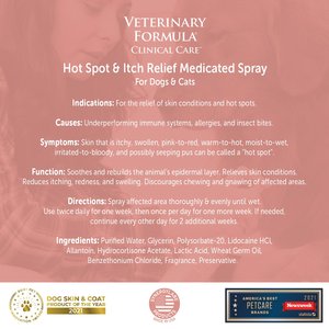 Veterinary Formula Clinical Care Hot Spot & Itch Relief Medicated Shampoo, 16-oz bottle
