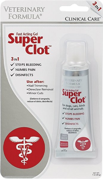 Veterinary Formula Clinical Care Super Clot Fast Acting Gel for Dogs & Cats, 1-oz tube slide 1 of 7