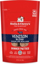 Stella & Chewy's Venison Blend Dinner Patties Freeze-Dried Raw Dog Food, 14-oz bag