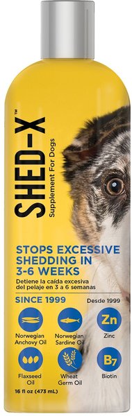 Shed-X Dermaplex Shed Control Nutritional Supplement for Dogs, 16-oz bottle slide 1 of 8