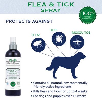 Show full view: Richard's Organics Flea & Tick Spray, 12-fl oz bottle slide 3 of 8