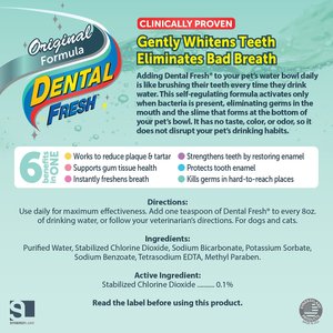 Dental Fresh Original Formula Dog & Cat Dental Water Additive, 17-oz bottle