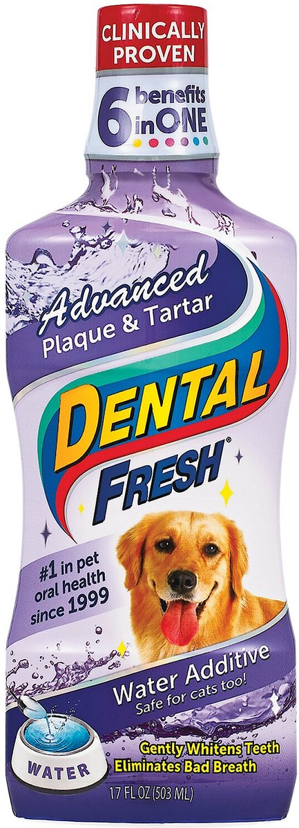 Dog plaque clearance water additive