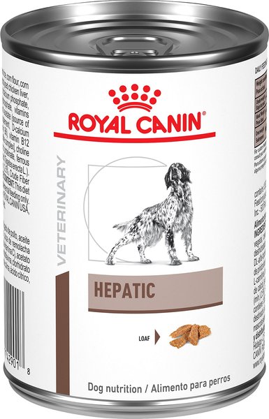 Royal Canin Veterinary Diet Adult Hepatic Loaf Canned Dog Food, 14.4-oz, case of 24 slide 1 of 9