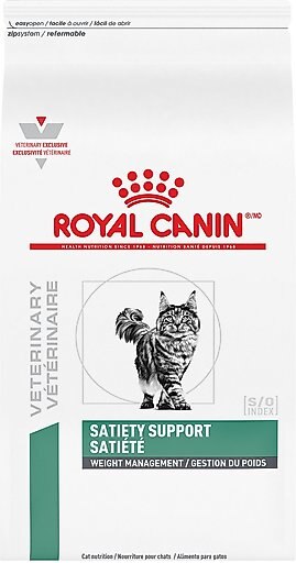 Royal Canin Veterinary Diet Adult Satiety Support Weight Management Dry Cat Food, 7.7-lb bag