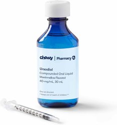 Ursodiol Compounded Oral Liquid Marshmallow Flavored for Dogs & Cats, 40-mg/mL, 30 mL