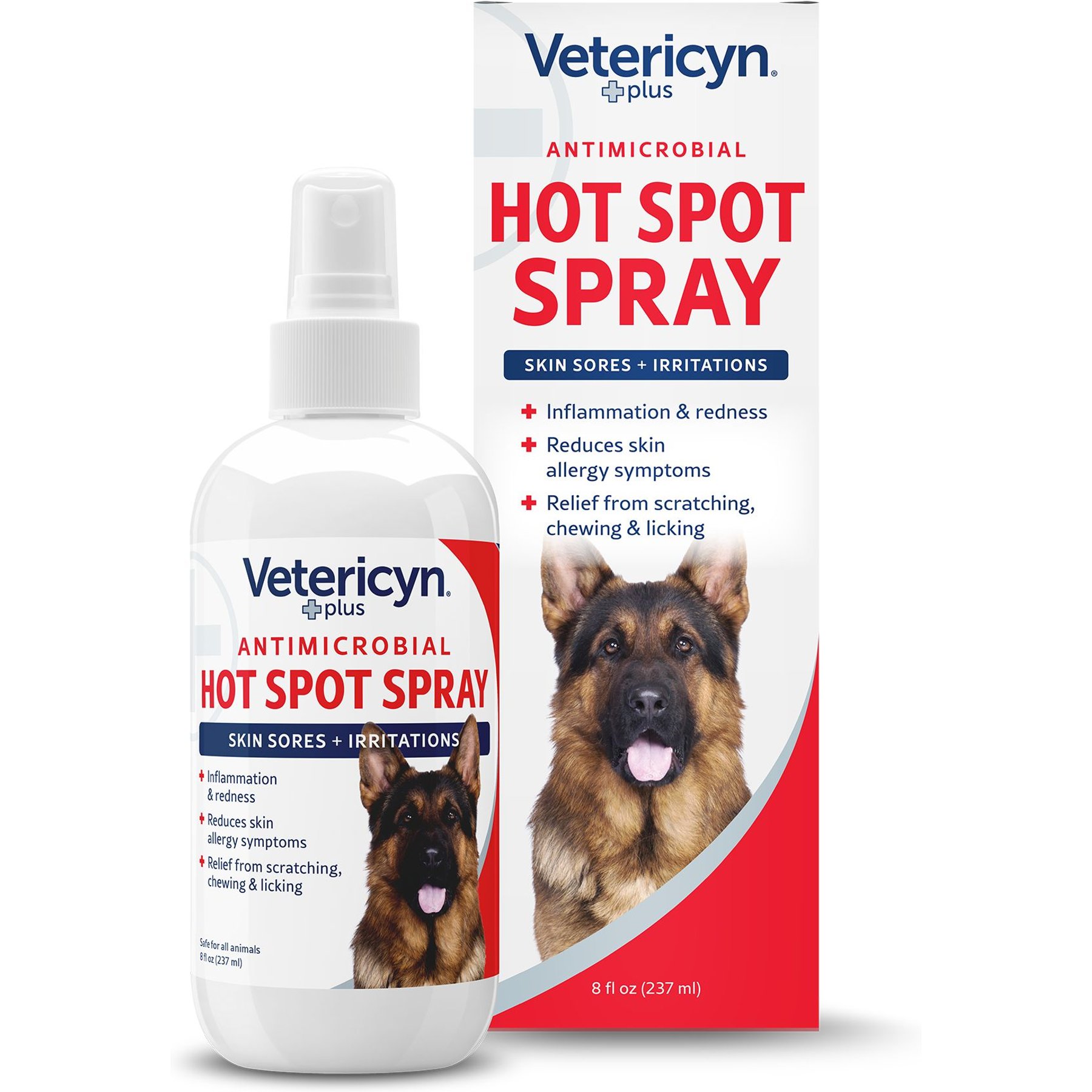 VETERICYN Plus Antimicrobial Hot Spot Spray for Dogs Cats Small