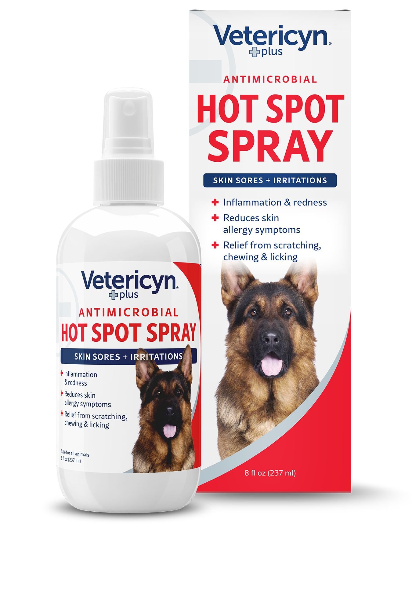 VETERICYN Plus Antimicrobial Hot Spot Spray for Dogs, Cats & Small Pets