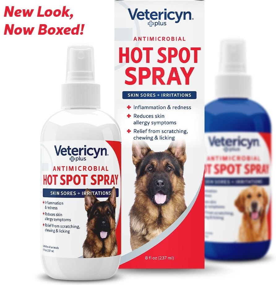 VETERICYN Plus Antimicrobial Hot Spot Spray for Dogs, Cats & Small Pets