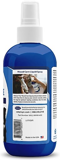 Vetericyn Plus Antimicrobial Wound Care Spray for Dogs, Cats, Horses, Birds & Small Pets, 8-oz bottle