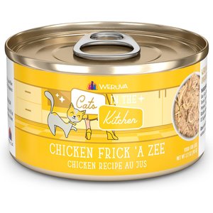 Weruva Cats in the Kitchen Chicken Frick 'A Zee Chicken Recipe Au Jus Grain-Free Canned Cat Food, 3.2-oz, case of 24