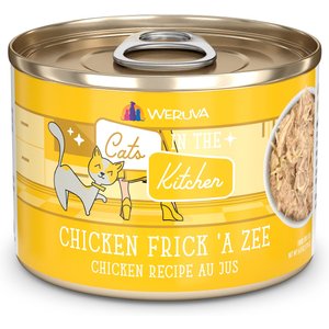 Weruva Cats in the Kitchen Chicken Frick 'A Zee Chicken Recipe Au Jus Grain-Free Canned Cat Food, 6-oz, case of 24