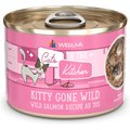 Weruva Cats in the Kitchen Kitty Gone Wild Salmon Au Jus Grain-Free Canned Cat Food, 3.2-oz, case of 24