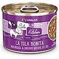 Weruva Cats in the Kitchen La Isla Bonita Mackerel & Shrimp Au Jus Grain-Free Canned Cat Food, 3.2-oz, case of 24