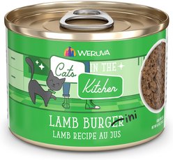 Weruva Cats in the Kitchen Lamb Burgini Lamb Au Jus Grain-Free Canned Cat Food, 3.2-oz, case of 24