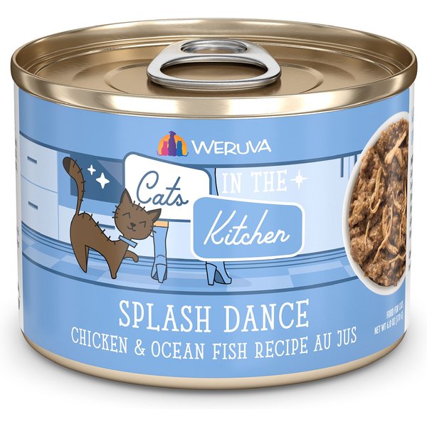 WERUVA Cats in the Kitchen Splash Dance Chicken & Ocean Fish Au Jus
