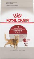 Royal Canin Feline Health Nutrition Fit And Active Adult Dry Cat Food, 3-lb bag