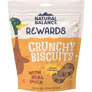 Natural Balance L.I.T. Limited Ingredient Grain-Free Treats Potato & Duck Formula Dog Treats, Regular, 28-oz bag