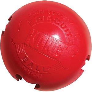 KONG Classic Biscuit Ball Dog Toy, Small