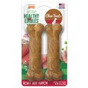 Nylabone Healthy Edibles All-Natural Long Lasting Roast Beef Dog Chew Treats, Medium, 2 count