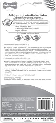 Show full view: Nylabone Dental Chew & Flexi Bone Combo Pack Dog Chew Toys, Chicken, Large, 2 Count slide 3 of 12