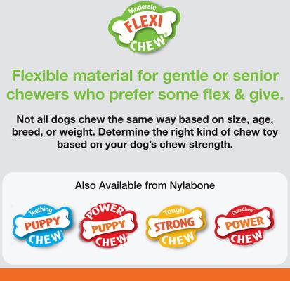 Show full view: Nylabone Dental Chew & Flexi Bone Combo Pack Dog Chew Toys, Chicken, Large, 2 Count slide 6 of 12