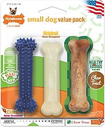 Nylabone Healthy Edibles & Flexi Chew Value Pack, 3 count, X-Small