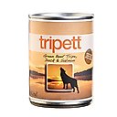 PetKind Tripett Green Beef Tripe, Duck & Salmon Grain-Free Canned Dog Food, 12.8-oz, case of 12