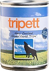 PetKind Tripett New Zealand Green Lamb Tripe Grain-Free Canned Dog Food, 12.8-oz, case of 12