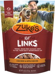 Zuke's Lil' Links Chicken & Apple Recipe Grain-Free Dog Treats, 6-oz, bag