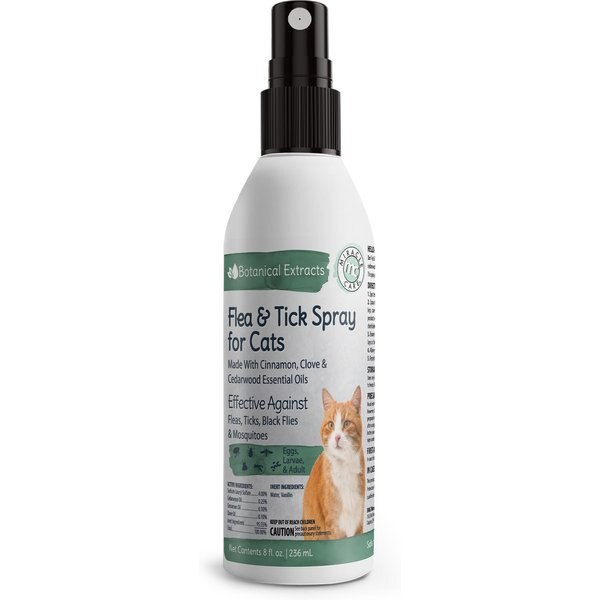 VET'S BEST Waterless Flea & Tick Cat Bath Foam, 5oz bottle