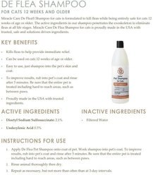Miracle Care De Flea Shampoo for Cats, 8-oz, bottle slide 2 of 2