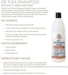 Miracle Care De Flea Shampoo for Dogs & Puppies, 33.8-oz bottle slide 2 of 2