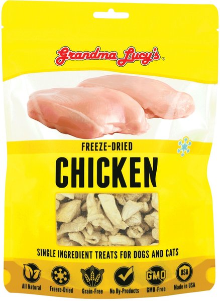 Grandma Lucy's Freeze-Dried Singles Chicken Dog & Cat Treats, 3.5-oz bag slide 1 of 8
