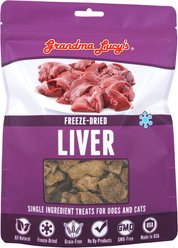 Grandma Lucy's Freeze-Dried Singles Liver Dog & Cat Treats, 2.5-oz bag slide 1 of 7