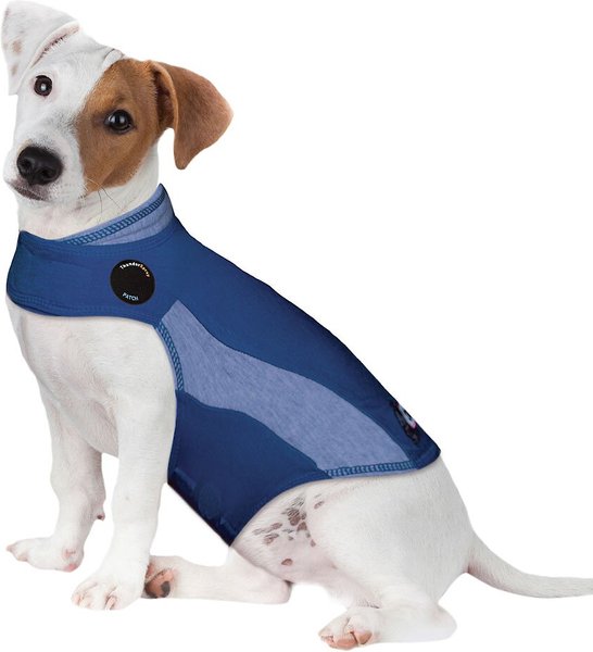 THUNDERSHIRT Polo Anxiety Vest for Dogs, Blue, XSmall