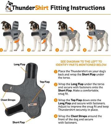 Show full view: ThunderShirt Polo Anxiety Vest for Dogs, Pink, X-Small slide 4 of 7