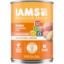 Iams ProActive Health Classic Ground with Chicken & Rice Puppy Wet Dog Food, 13-oz can, case of 12