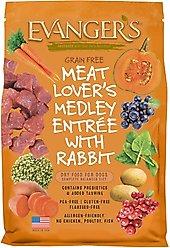 Evanger's Meat Lover's Medley with Rabbit Grain-Free Dry Dog Food, 4.4-lb bag slide 1 of 3