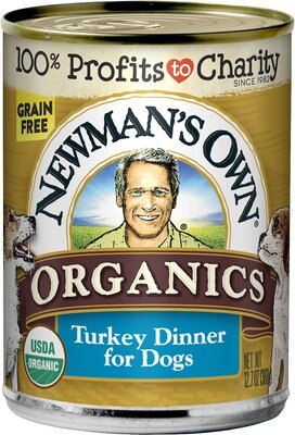 Newman's Own Organics Grain-Free 95% Turkey Dinner Canned Dog Food, slide 1 of 1